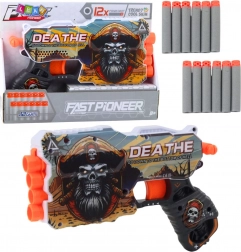 Piratški pištolj za pjenaste strelice sa spremnikom, 12 strelica u pakiranju