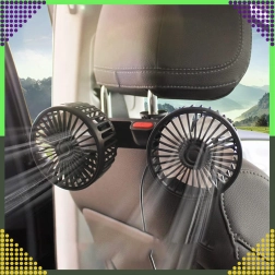 Dvostruki okretni automobilski ventilator 360° s USB napajanjem