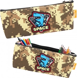 Kozmički dinosaurus pernica khaki 20x8 cm