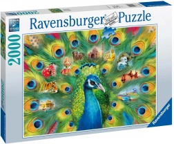 Puzzle 2000 dijelova paunova krajina RAVENSBURGER