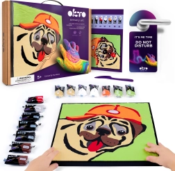 Okto slikanje masom prema brojevima – buldog 29 × 29 cm