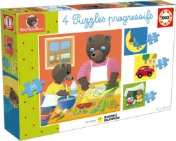 Educa puzzle Petit Ours Brun 4 u 1 (12–25 dijelova)