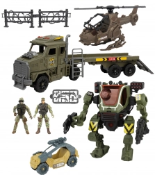 Robotski mecha set s tegljačem i helikopterom 60 cm sa svjetlosnim i zvučnim efektima