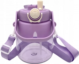 Dječja boca za vodu sa slamkom i remenom 1 l