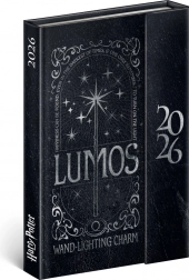 Tjedni magnetski dnevnik Harry Potter Lumos 2026, 11 x 16 cm