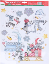 Božićna prozorska dekoracija 41 × 29 cm