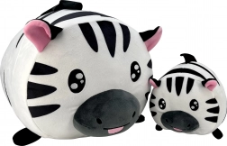 Plišasta zebra mama i mladunče 20 i 40 cm – mekani set za djecu od 0 mjeseci