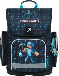 Školska torba Baagl Ergo Minecraft Blue Axe