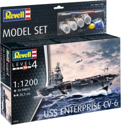 Revell Model Set USS ENTERPRISE CV-6 1:1200 – plastični model nosača zrakoplova