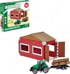 Set traktor i farma sa štalom