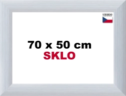 Aluminijski okvir za puzzle 70 × 50 cm, srebrni