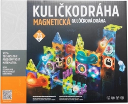 Magnetička staza za kuglice sa svjetlosnim efektima, 75 kom