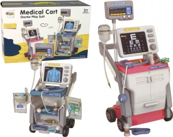 Ružičasti set malog doktora sa stetoskopom i svjetlima