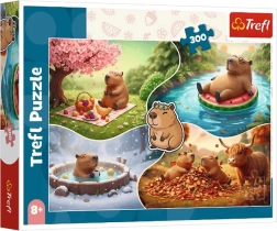 300-Piece Puzzle: Four Seasons with Capybaras