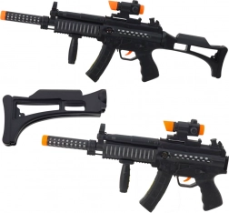 Dječji samopal sa svjetlima i zvukovima 62 cm – crni