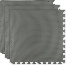 Pjenasta podna podloga HUMBI 180 × 60 cm, veliko slagalica, vodootporna, sigurna, tamnosiva (3 kom)