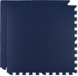 Pjenasta podloga HUMBI 120 × 60, velike vodootporne puzzle, sigurna, 2 kom, tamnoplava
