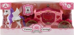 Plastični poni s kočijom za djecu
