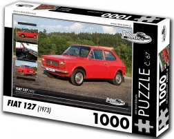 Retro automobili Puzzle Fiat 127 iz 1973., 1000 dijelova