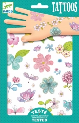 Djeco privremene tetovaže s cvijećem (2 lista)