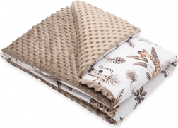 Dječja deka od minky s punjenjem Safari 80 × 100 cm