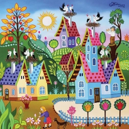 Kvadratne puzzle Prelet roda 1000 dijelova