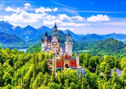 Puzzle Dvorac Neuschwanstein ljeti 1000 dijelova