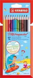 Set akvarelnih bojica Stabilo Aquacolor 12 kom