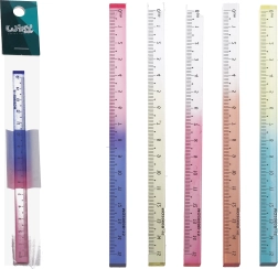 3D šareno ravnalo 15 cm