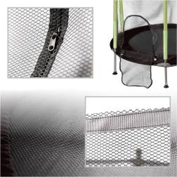 Dječja trampolina za dom i vrt sa zaštitnom mrežom 140 cm, zelena