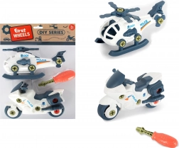 Set prijevoznih sredstava s vijcima