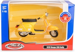 Metalni model skutera Vespa 200 Rally 1976 1:18 žuti