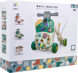 Interaktivna dječja igračka 5u1 – guralica, odražalo, romobil, aktivni stolić i senzorna ploča (18+ mjeseci)