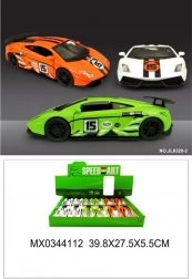 metalni sportski model auta s otvarajućim vratima i pull back funkcijom