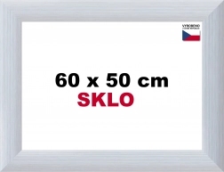 Aluminijski okvir za puzzle 60 × 50 cm – srebrni Alaska