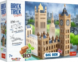 Konstruktorski set od pravih cigli TREFL Brick Trick Travel – Big Ben, 290 dijelova