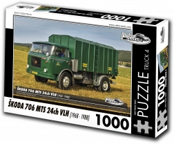 Puzzle RETRO-AUTA TRUCK Škoda 706 MTS 24ch VLH 1000 dijelova