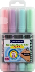 Fluorescentni markeri flexi pastel 4 kom