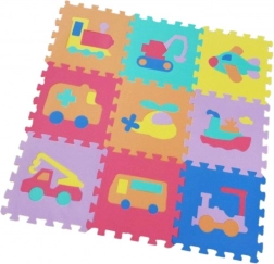 Pjenaste podne slagalice prijevozna sredstva 9 kom