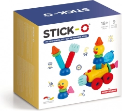 Magnetičke igračke Stick-O Moja prva set s kotačima 9 komada