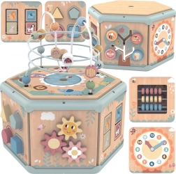 Interaktivna drvena Montessori kocka s aktivnostima Tooky Toy