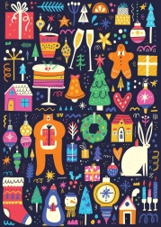 Puzzle zimski praznici 1000 dijelova Yazz