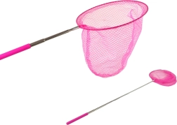Ružičasta teleskopska mrežica za leptire i sitne ribice 85 cm