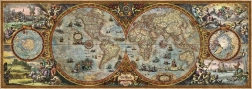 HEYE Panoramske puzzle Karta svijeta (polutke) 6000 dijelova