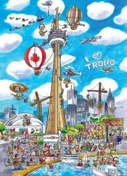 Puzzle DoodleTown: Toronto 1000 dijelova