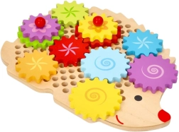 Drveni ježić s nazubljenim kotačićima LELIN