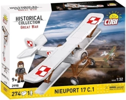 Konstrukcijski set zrakoplova Nieuport 17 C.1 – povijesni dvokrilac u poljskim bojama (1:32)