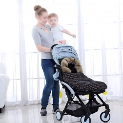 Zimski zimski uložak za kolica i saonice s umjetnim krznom 100 cm