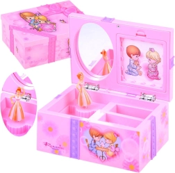 Ružičasta glazbena kutija za nakit za male djevojčice