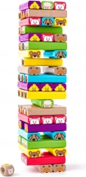 Šarena kula sa životinjama - igra spretnosti